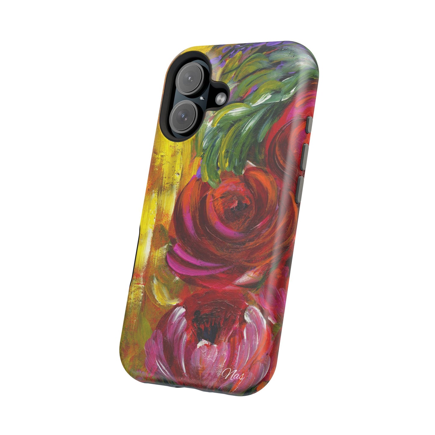 Peonies Phone Case -Original Art Design By Nadine A.S. , Gift for Her, Spring Accessory, Floral Lover, Mother's Day