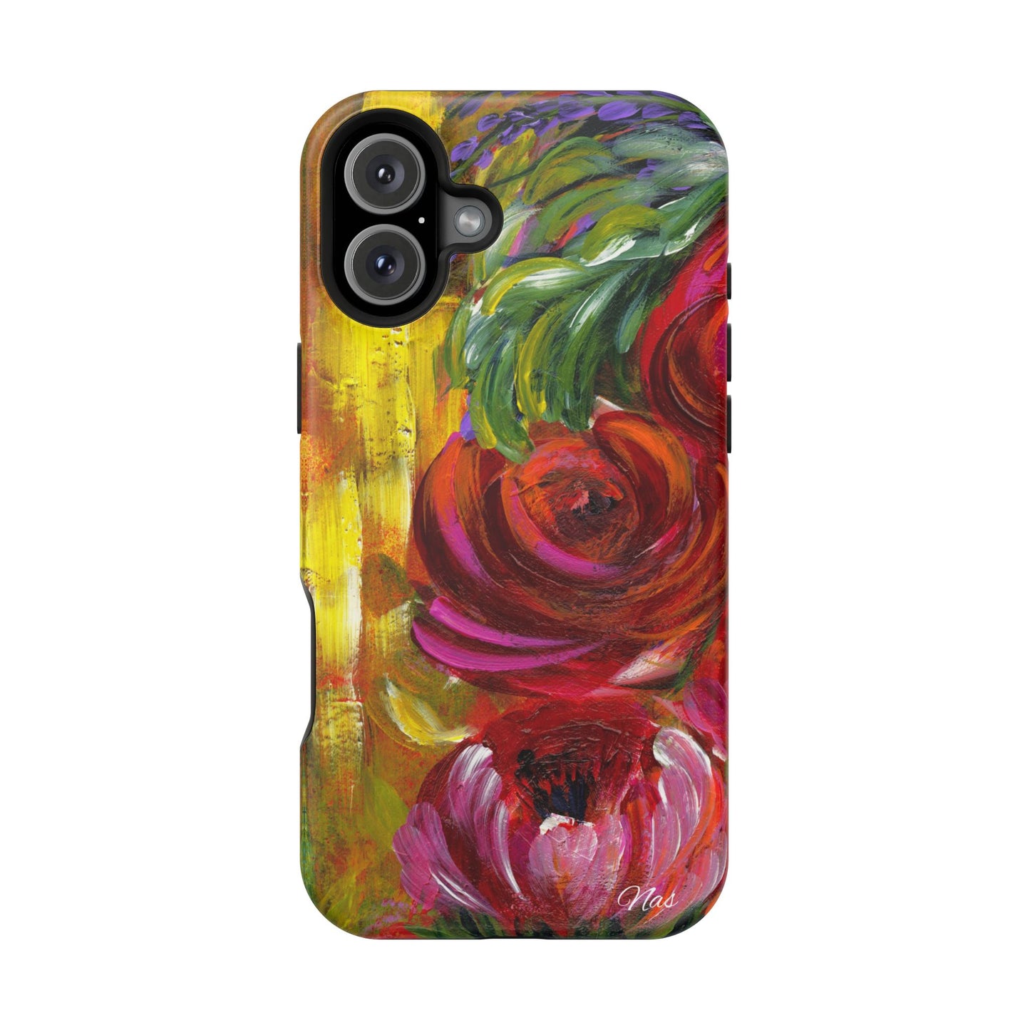 Peonies Phone Case -Original Art Design By Nadine A.S. , Gift for Her, Spring Accessory, Floral Lover, Mother's Day