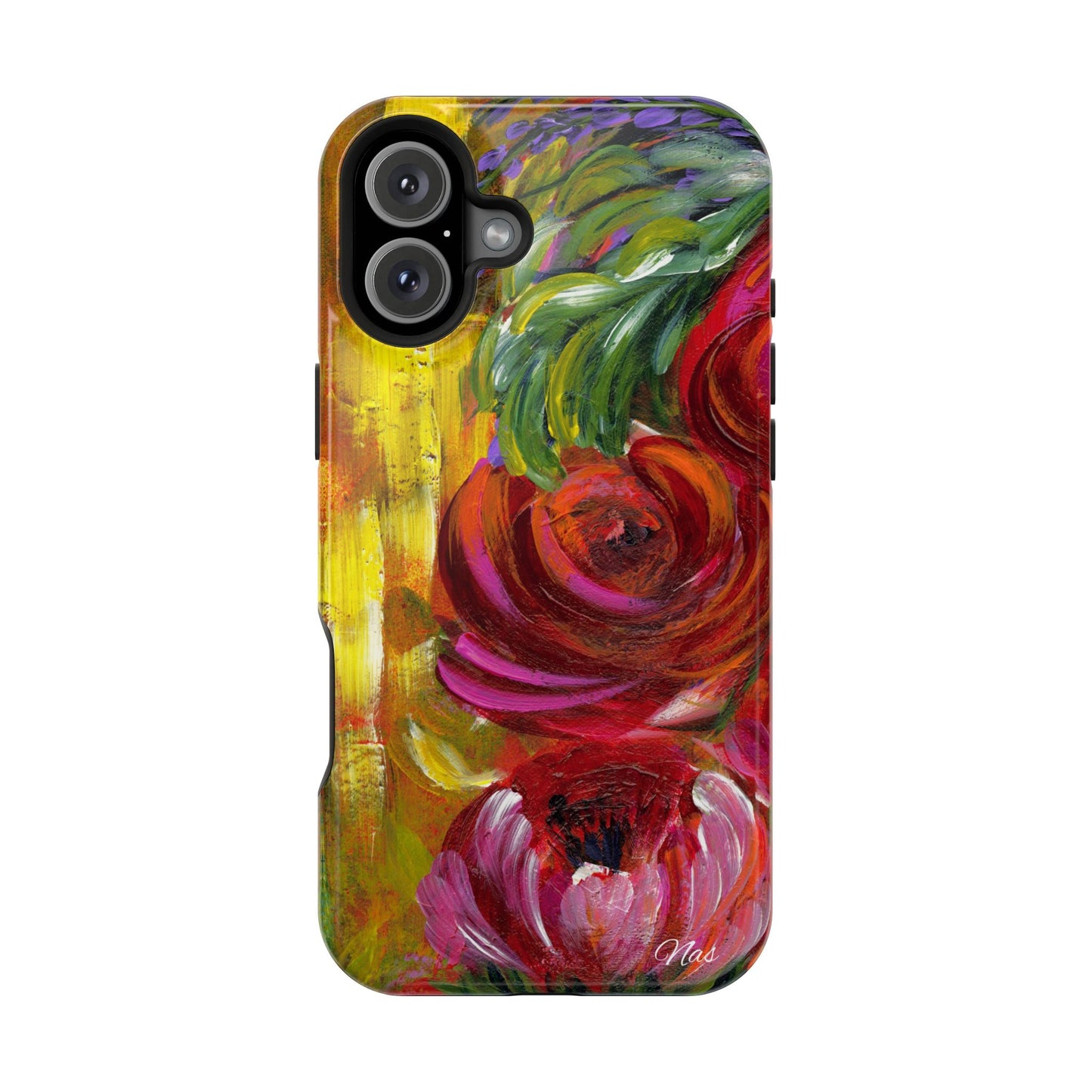 Peonies Phone Case -Original Art Design By Nadine A.S. , Gift for Her, Spring Accessory, Floral Lover, Mother's Day