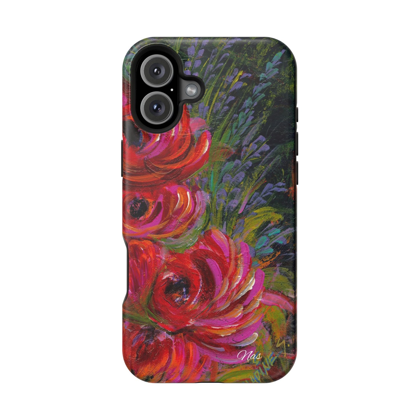 Peonies Phone Case -Original Art Design By Nadine A.S. , Gift for Her, Spring Accessory, Floral Lover, Mother's Day