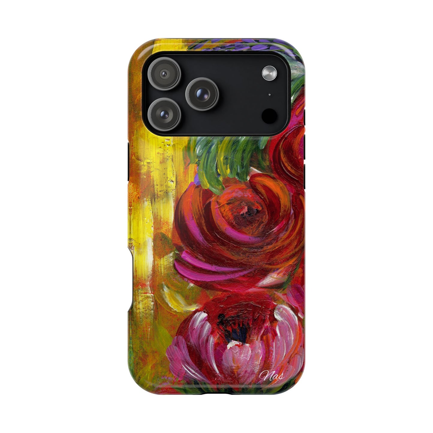 Peonies Phone Case -Original Art Design By Nadine A.S. , Gift for Her, Spring Accessory, Floral Lover, Mother's Day