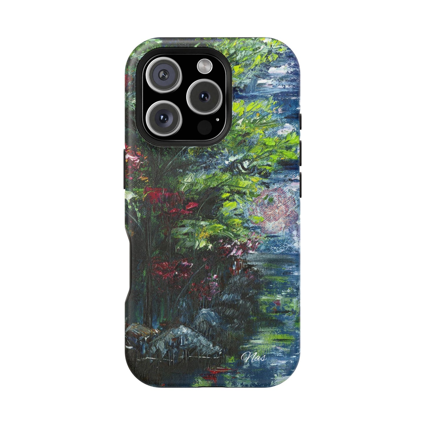 Landscape Phone Case -Original Art Design By Nadine A.S. , Gift for Her, Spring Accessory, Floral Lover, Mother's Day