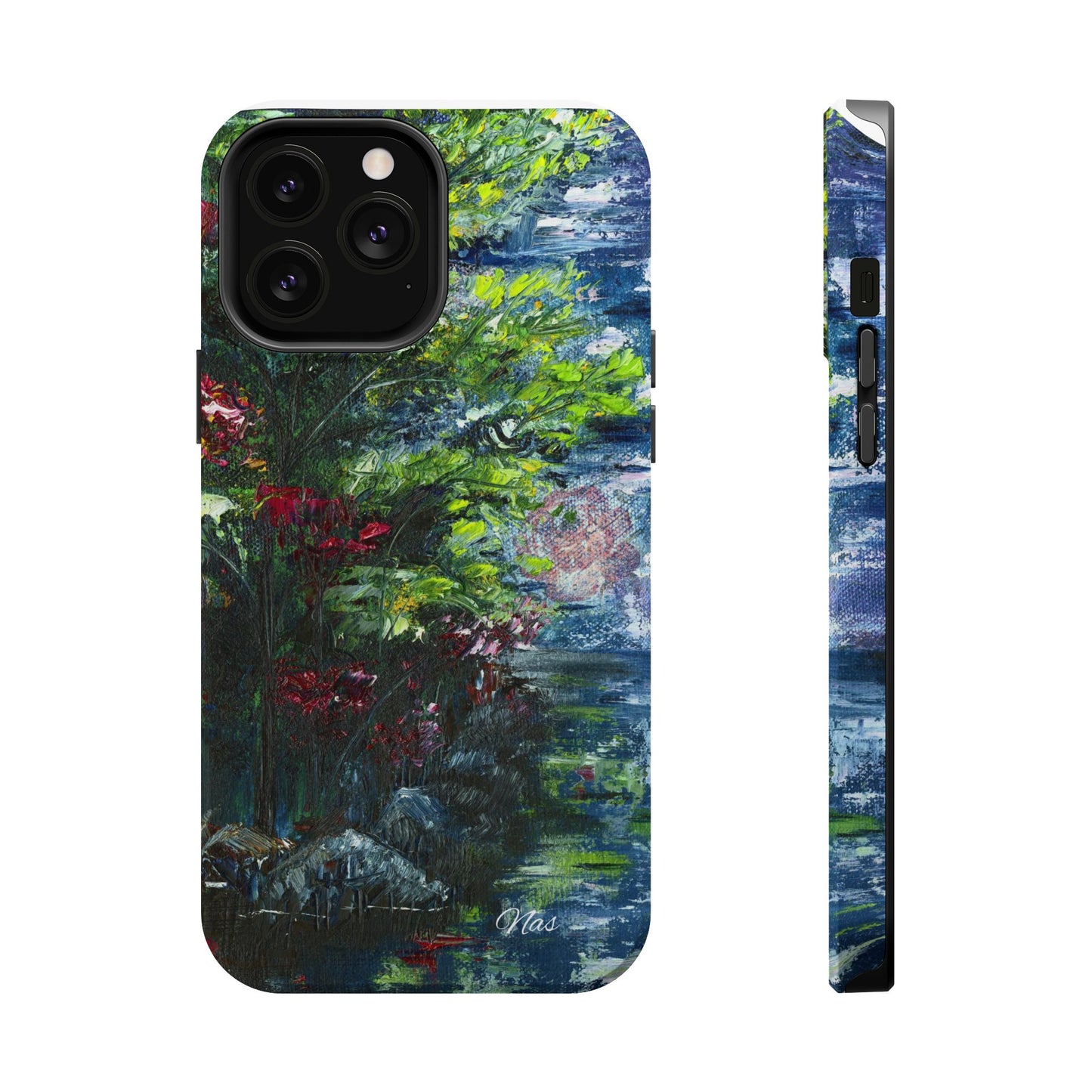 Landscape Phone Case -Original Art Design By Nadine A.S. , Gift for Her, Spring Accessory, Floral Lover, Mother's Day