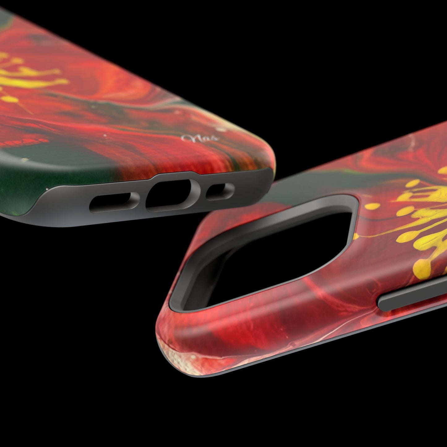 Vibrant Floral Phone Case -Original Art Design By Nadine A.S. , Gift for Her, Spring Accessory, Floral Lover, Mother's Day