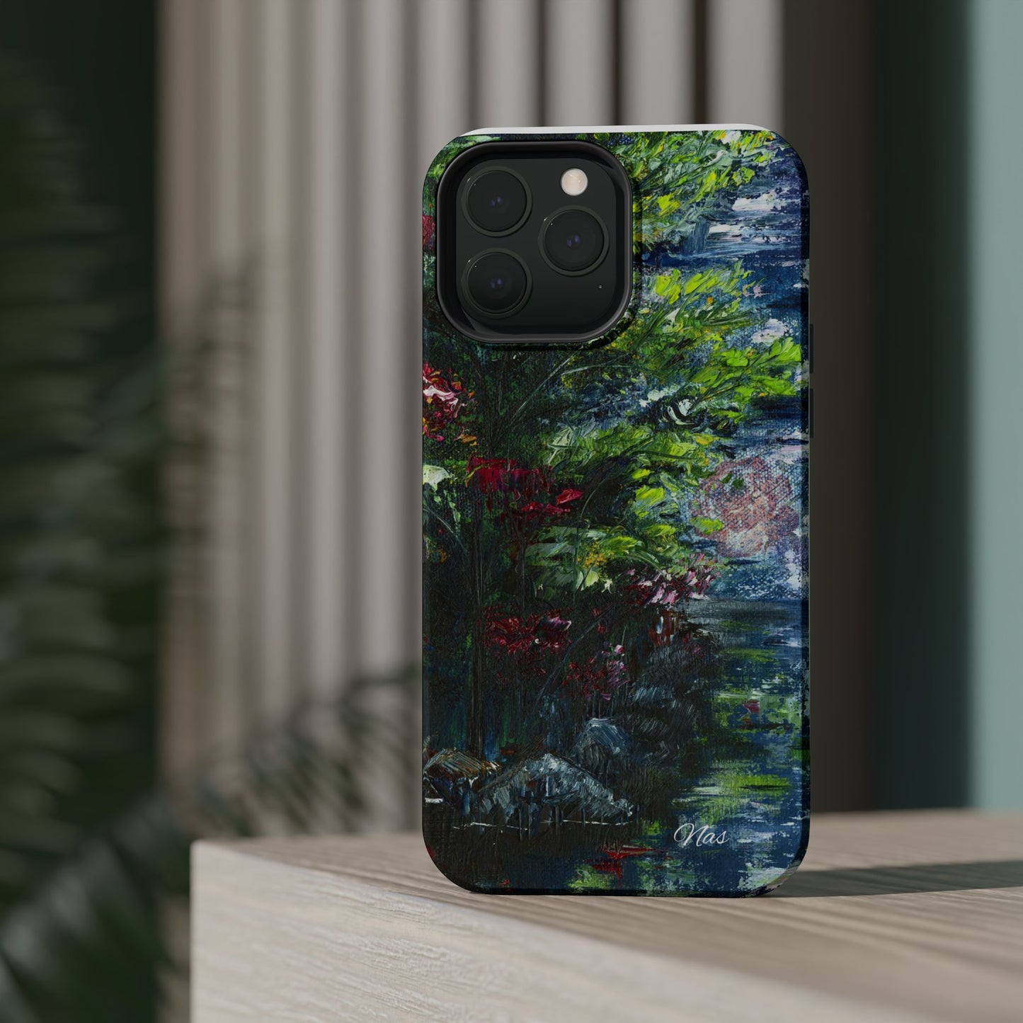 Landscape Phone Case -Original Art Design By Nadine A.S. , Gift for Her, Spring Accessory, Floral Lover, Mother's Day