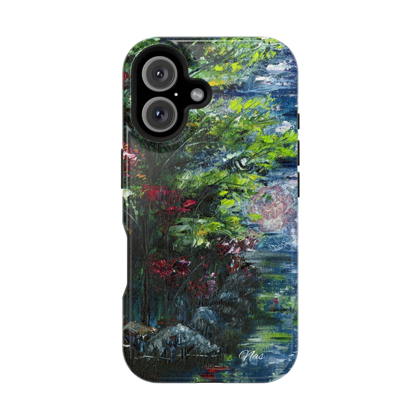Landscape Phone Case -Original Art Design By Nadine A.S. , Gift for Her, Spring Accessory, Floral Lover, Mother's Day