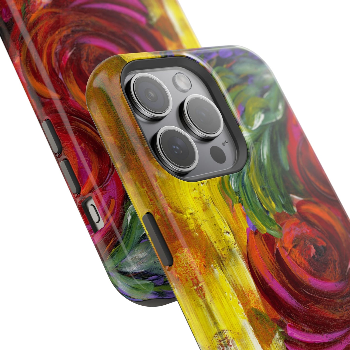 Peonies Phone Case -Original Art Design By Nadine A.S. , Gift for Her, Spring Accessory, Floral Lover, Mother's Day