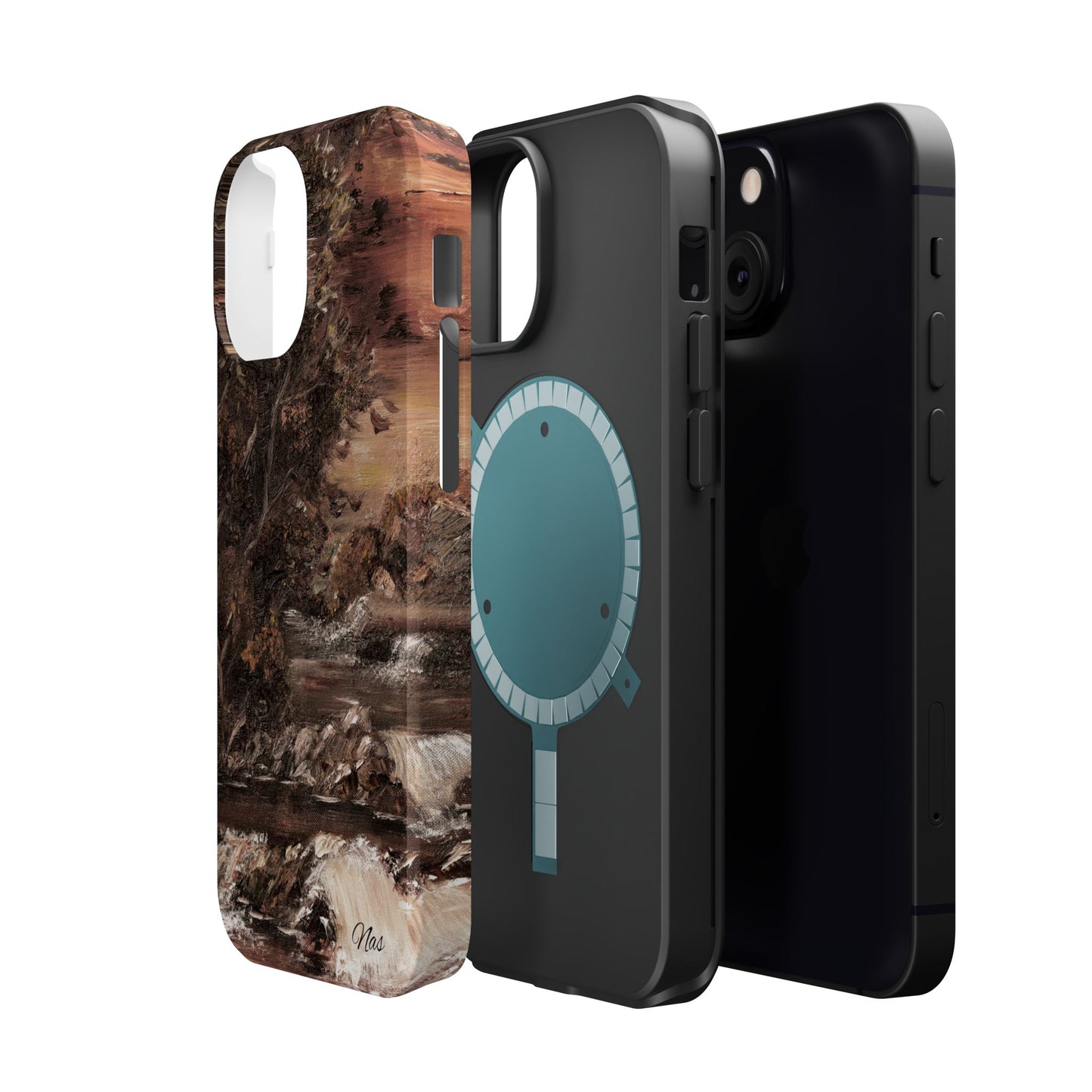 Landscape Phone Case -Original Art Design By Nadine A.S. , Gift for Her, Spring Accessory, Floral Lover, Mother's Day