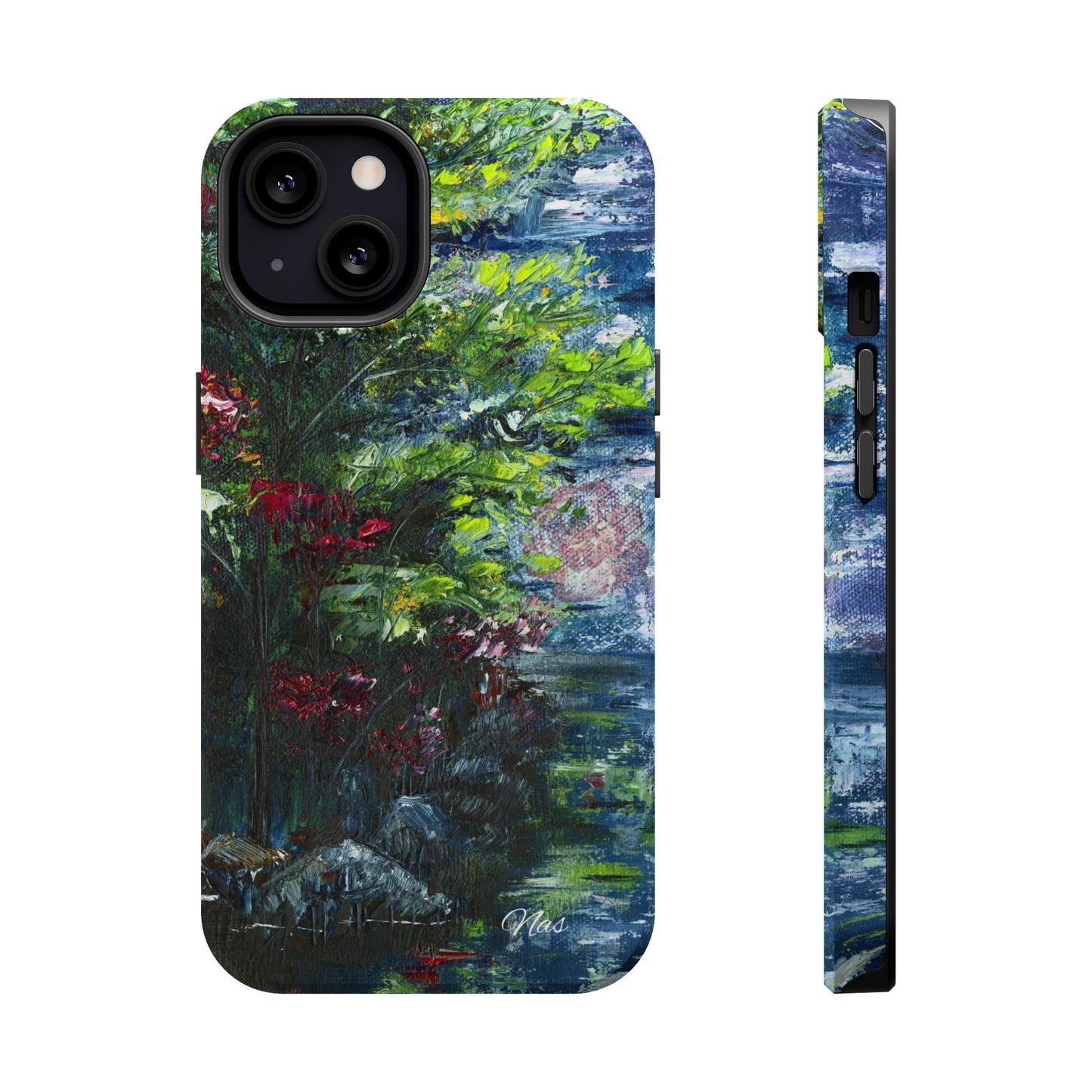 Landscape Phone Case -Original Art Design By Nadine A.S. , Gift for Her, Spring Accessory, Floral Lover, Mother's Day