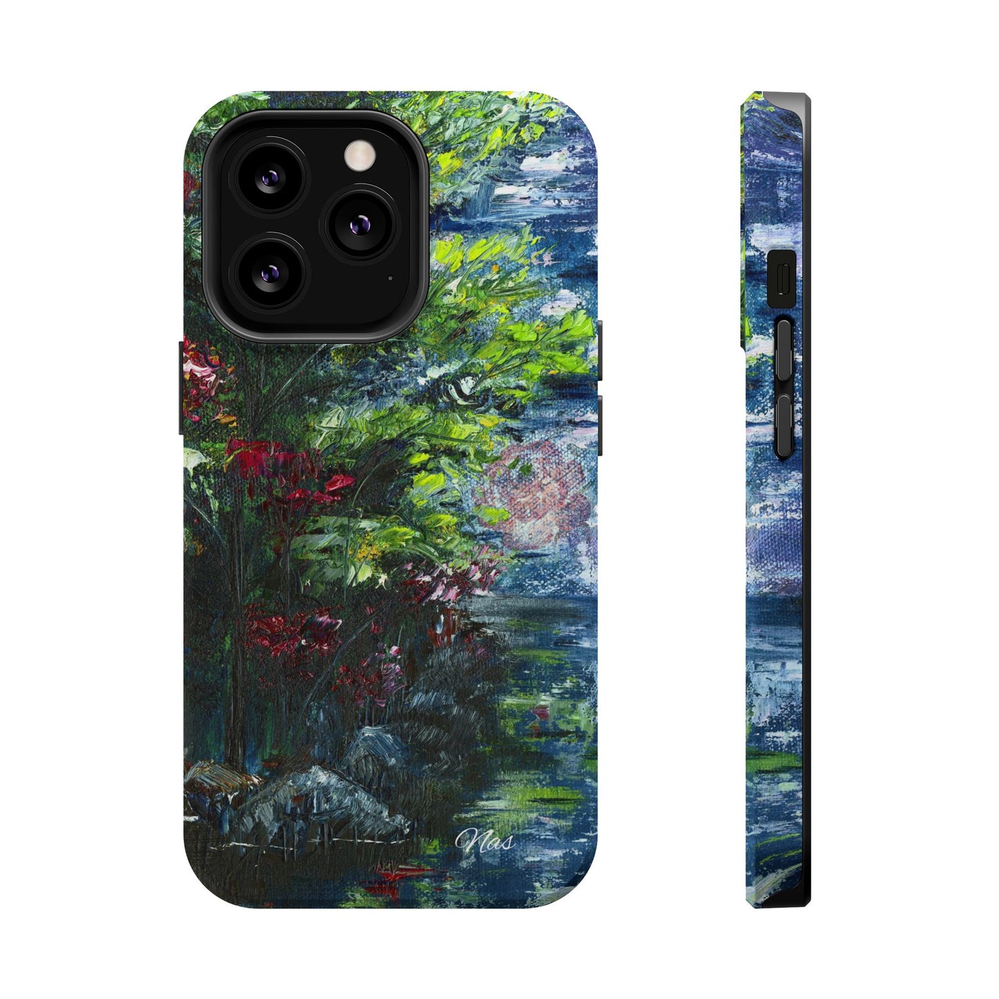 Landscape Phone Case -Original Art Design By Nadine A.S. , Gift for Her, Spring Accessory, Floral Lover, Mother's Day