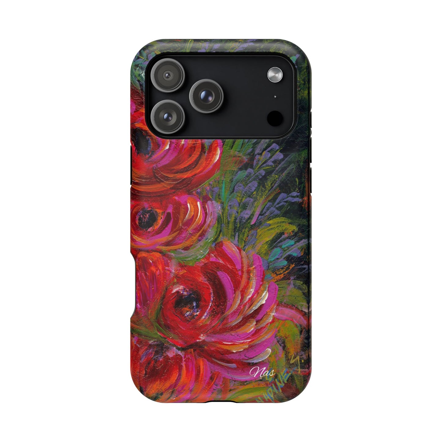 Peonies Phone Case -Original Art Design By Nadine A.S. , Gift for Her, Spring Accessory, Floral Lover, Mother's Day