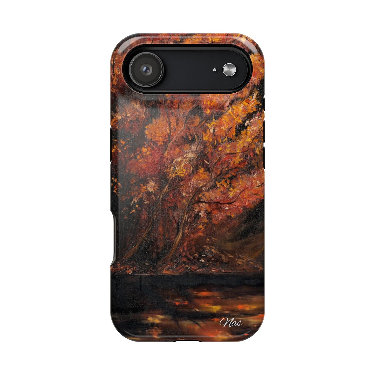 Fall Landscape Phone Case -Original Art Design By Nadine A.S. , Gift for Her, Spring Accessory, Floral Lover, Mother's Day