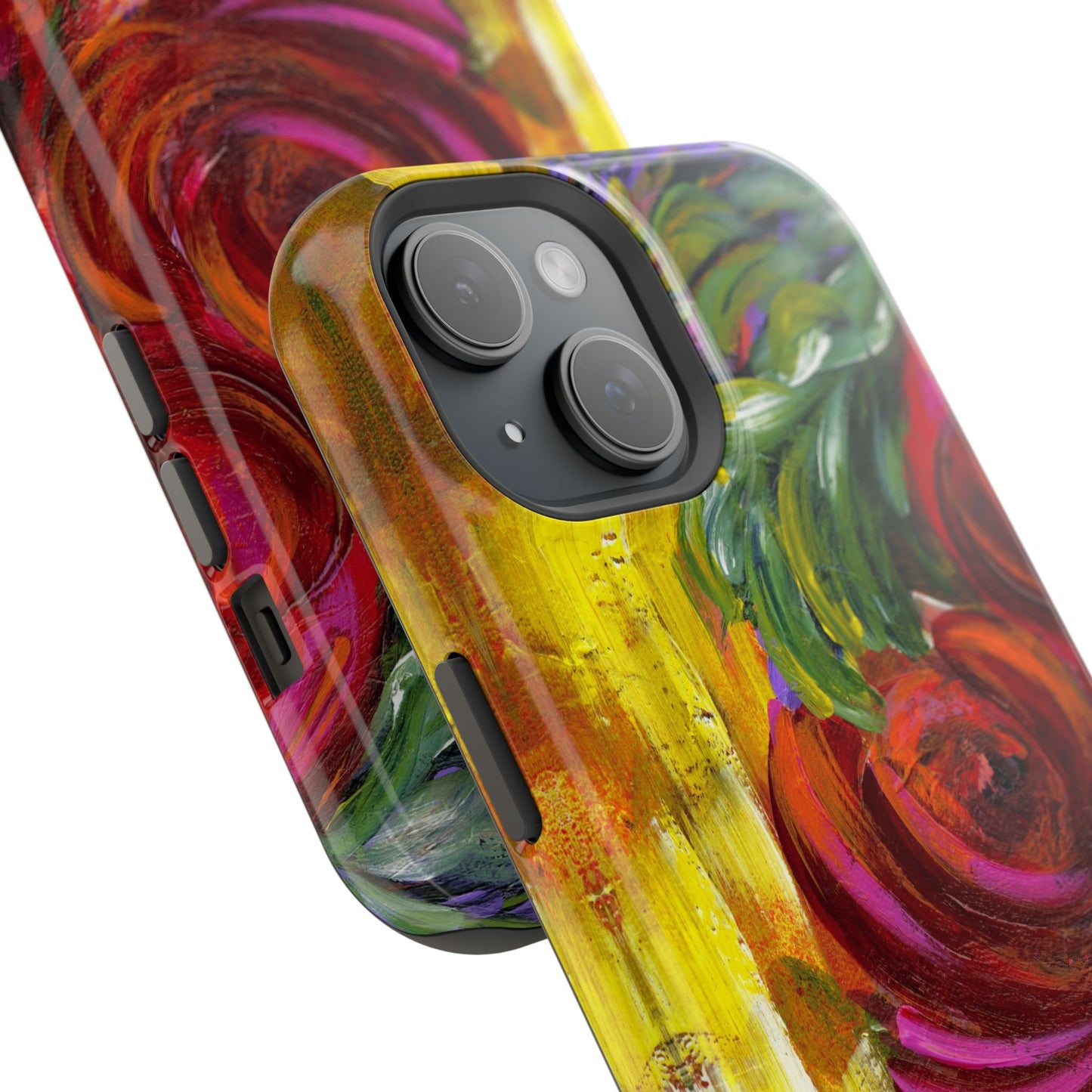 Peonies Phone Case -Original Art Design By Nadine A.S. , Gift for Her, Spring Accessory, Floral Lover, Mother's Day