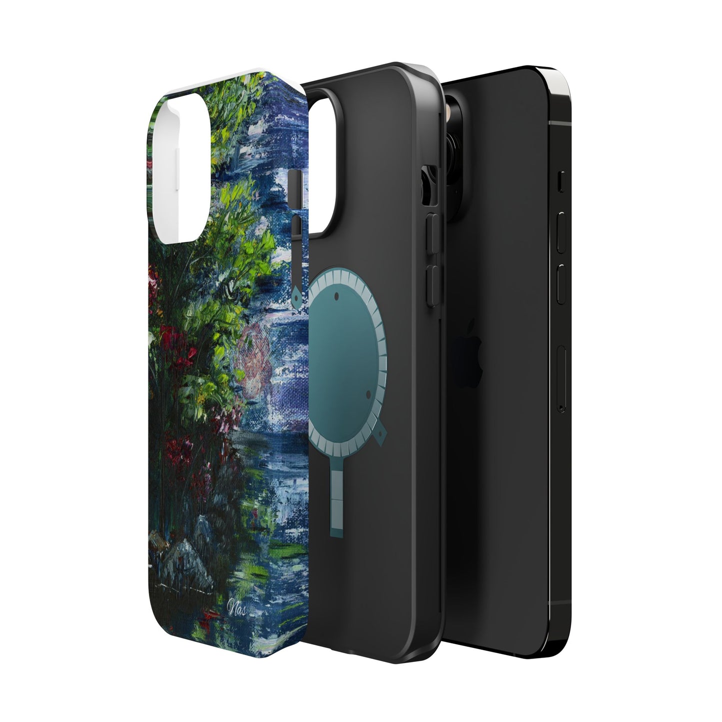 Landscape Phone Case -Original Art Design By Nadine A.S. , Gift for Her, Spring Accessory, Floral Lover, Mother's Day