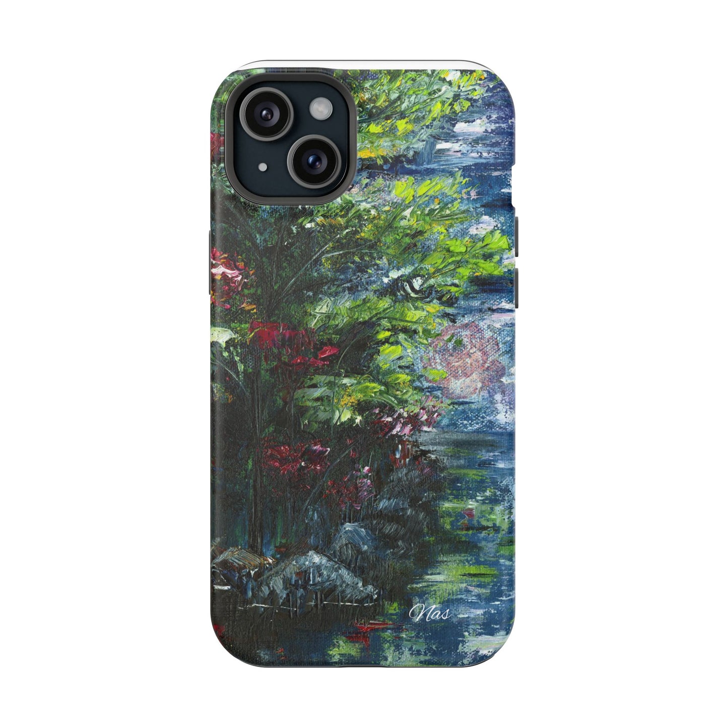 Landscape Phone Case -Original Art Design By Nadine A.S. , Gift for Her, Spring Accessory, Floral Lover, Mother's Day