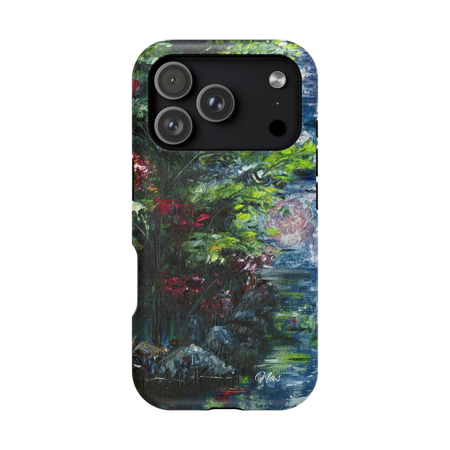 Landscape Phone Case -Original Art Design By Nadine A.S. , Gift for Her, Spring Accessory, Floral Lover, Mother's Day