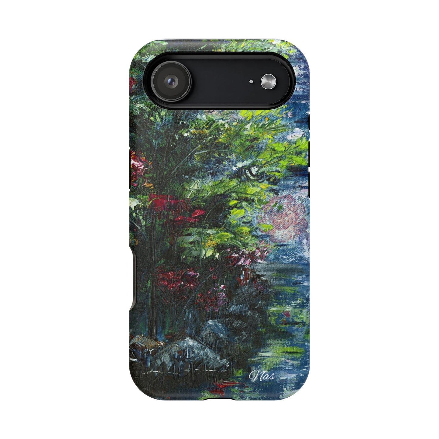 Landscape Phone Case -Original Art Design By Nadine A.S. , Gift for Her, Spring Accessory, Floral Lover, Mother's Day
