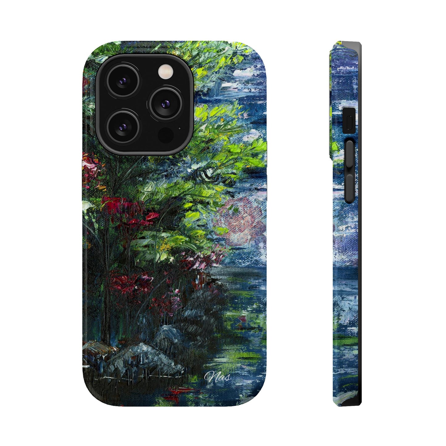 Landscape Phone Case -Original Art Design By Nadine A.S. , Gift for Her, Spring Accessory, Floral Lover, Mother's Day