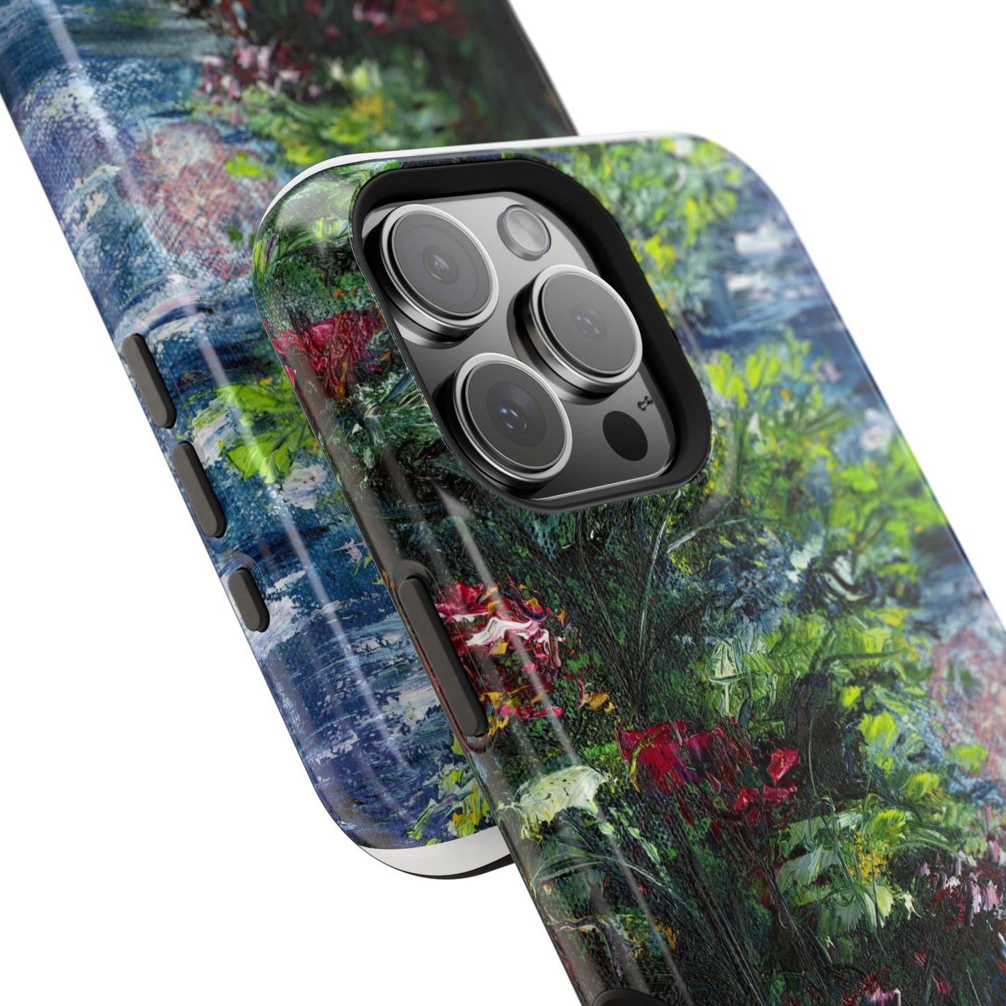 Landscape Phone Case -Original Art Design By Nadine A.S. , Gift for Her, Spring Accessory, Floral Lover, Mother's Day