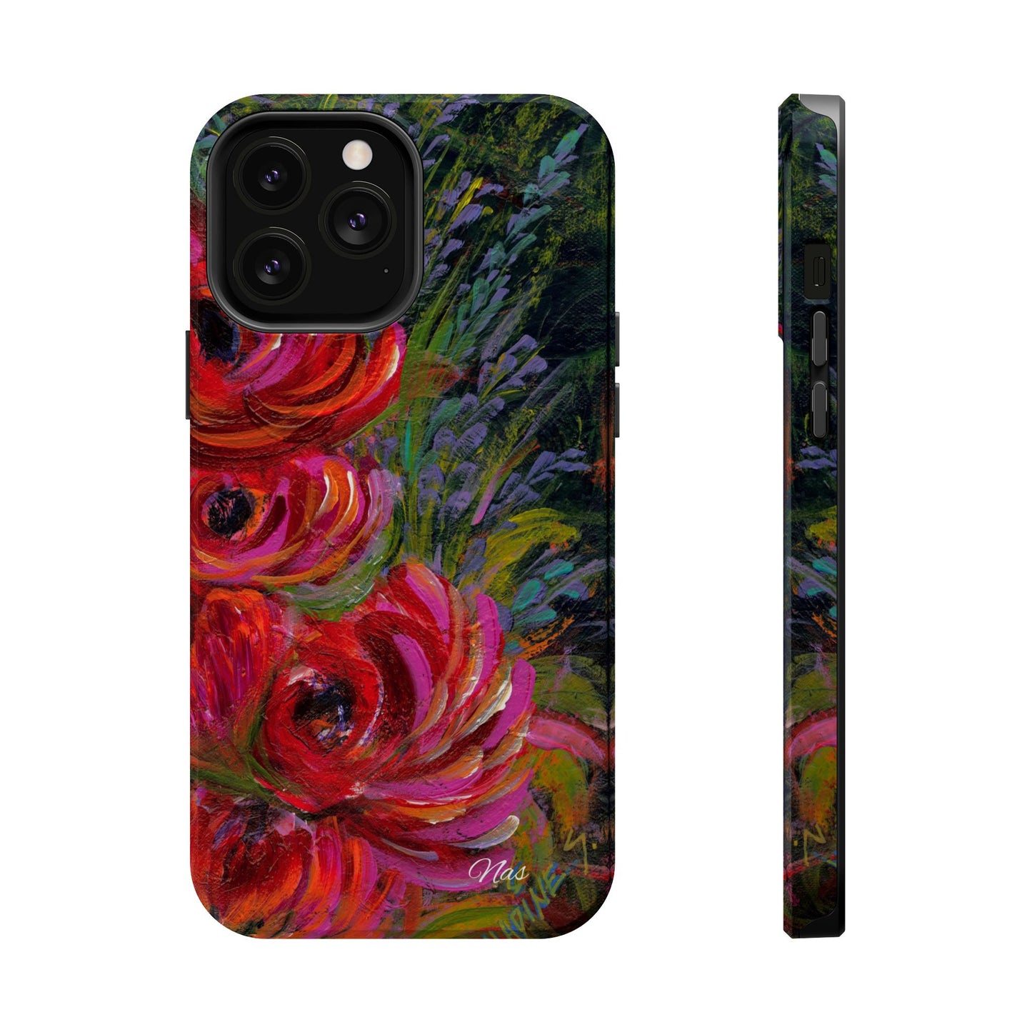 Peonies Phone Case -Original Art Design By Nadine A.S. , Gift for Her, Spring Accessory, Floral Lover, Mother's Day