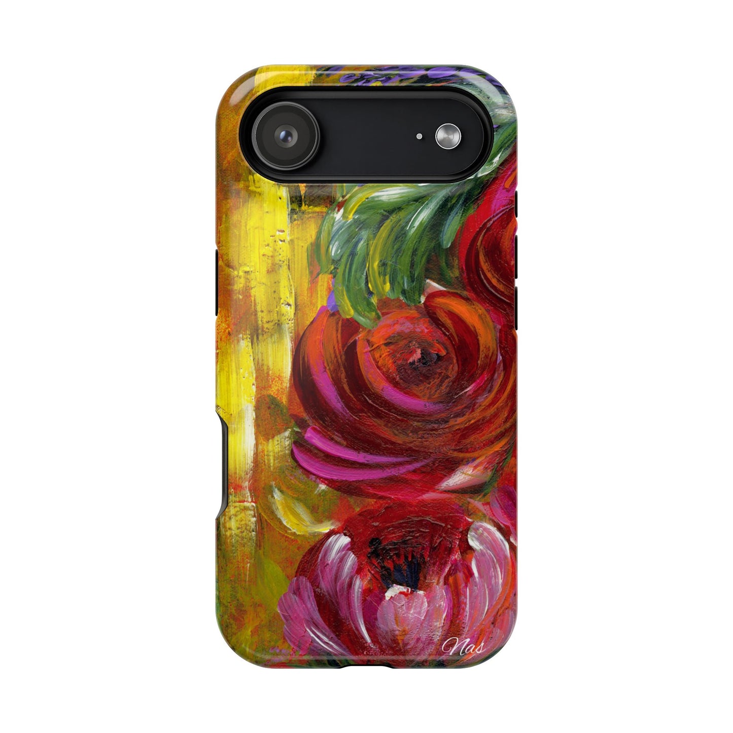 Peonies Phone Case -Original Art Design By Nadine A.S. , Gift for Her, Spring Accessory, Floral Lover, Mother's Day