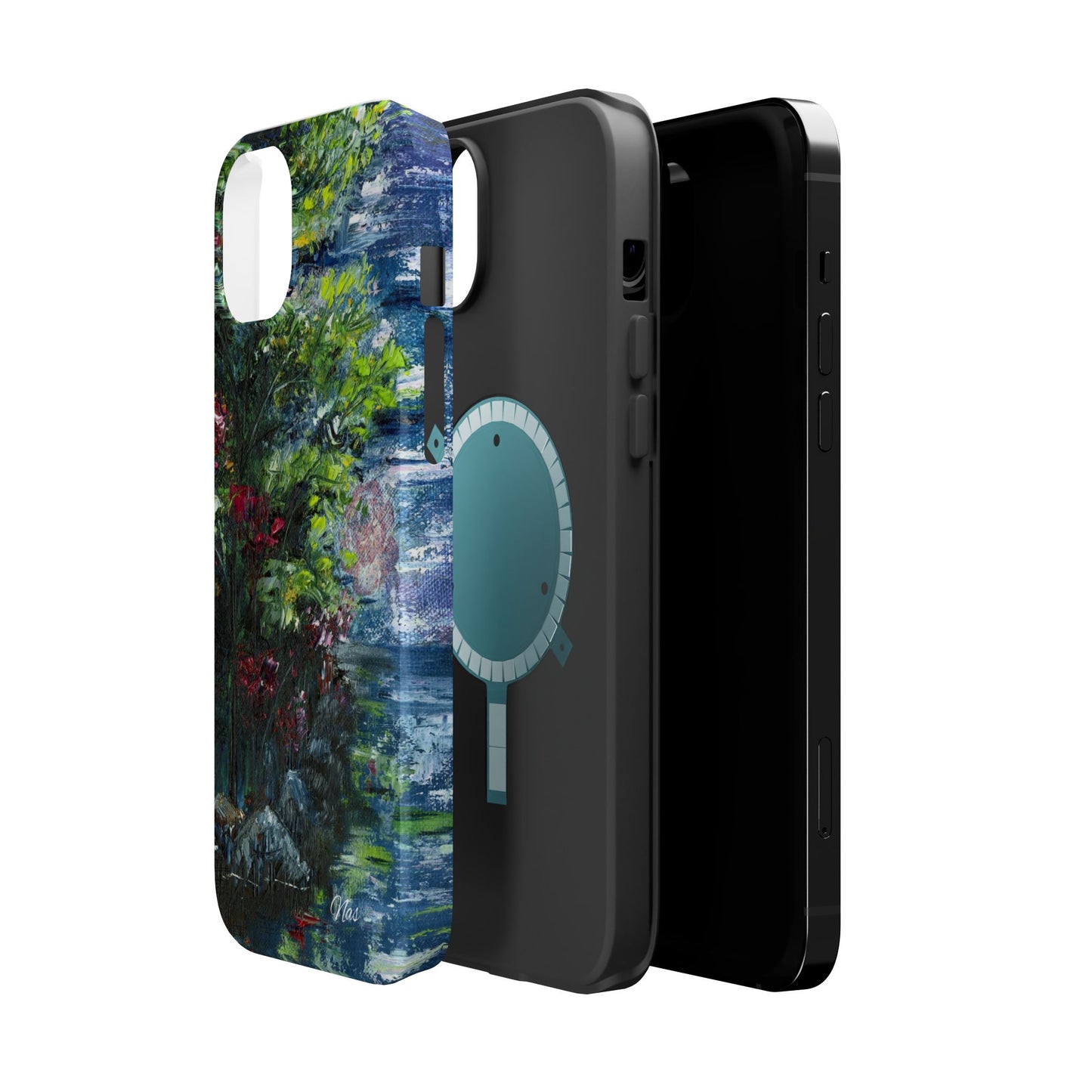 Landscape Phone Case -Original Art Design By Nadine A.S. , Gift for Her, Spring Accessory, Floral Lover, Mother's Day