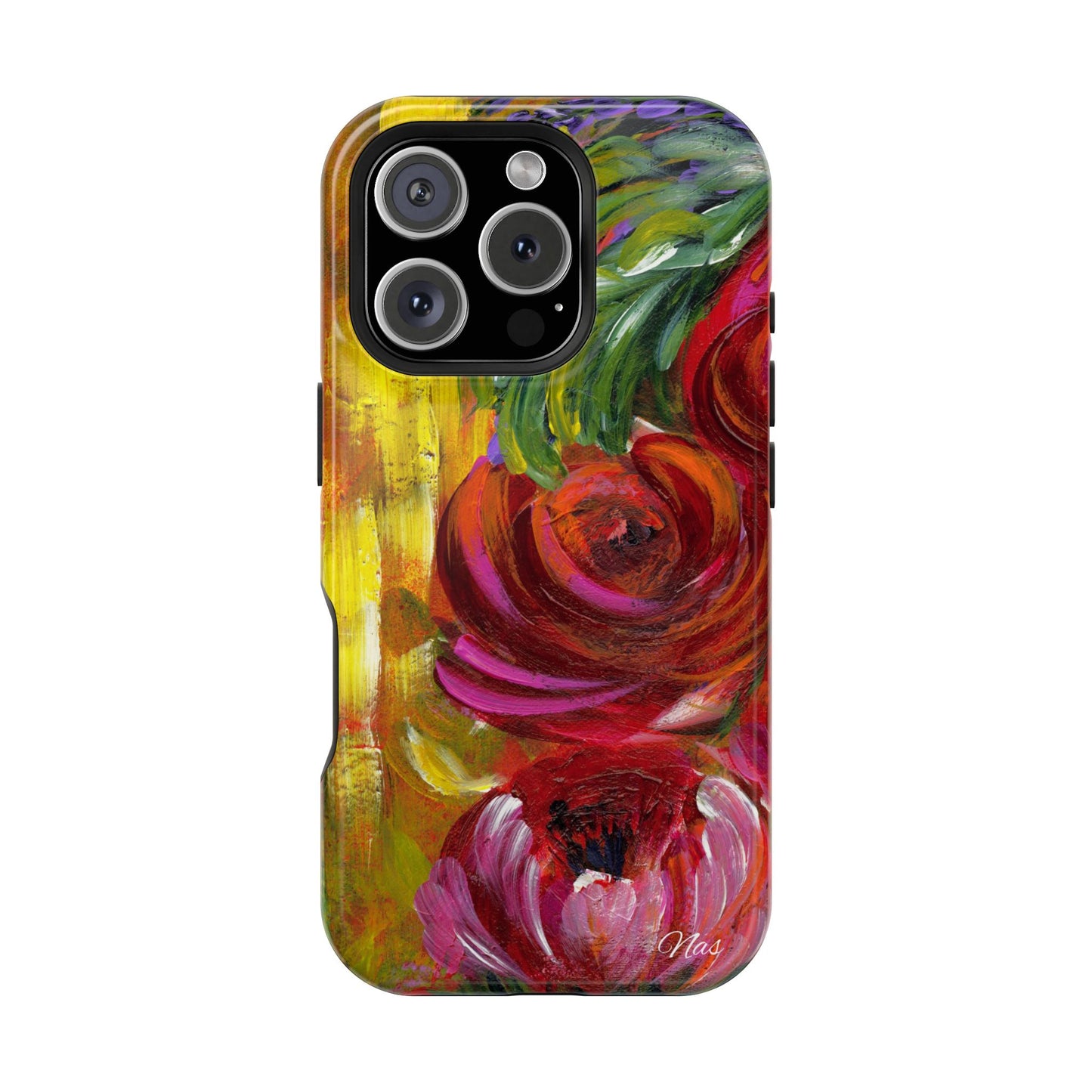 Peonies Phone Case -Original Art Design By Nadine A.S. , Gift for Her, Spring Accessory, Floral Lover, Mother's Day