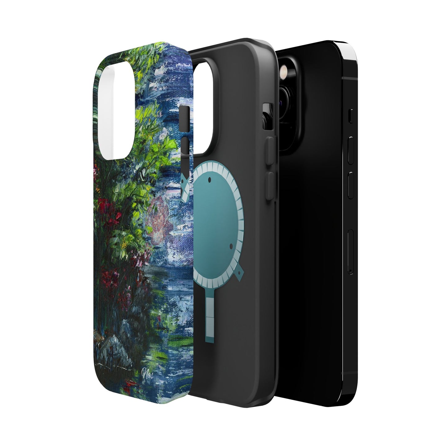 Landscape Phone Case -Original Art Design By Nadine A.S. , Gift for Her, Spring Accessory, Floral Lover, Mother's Day