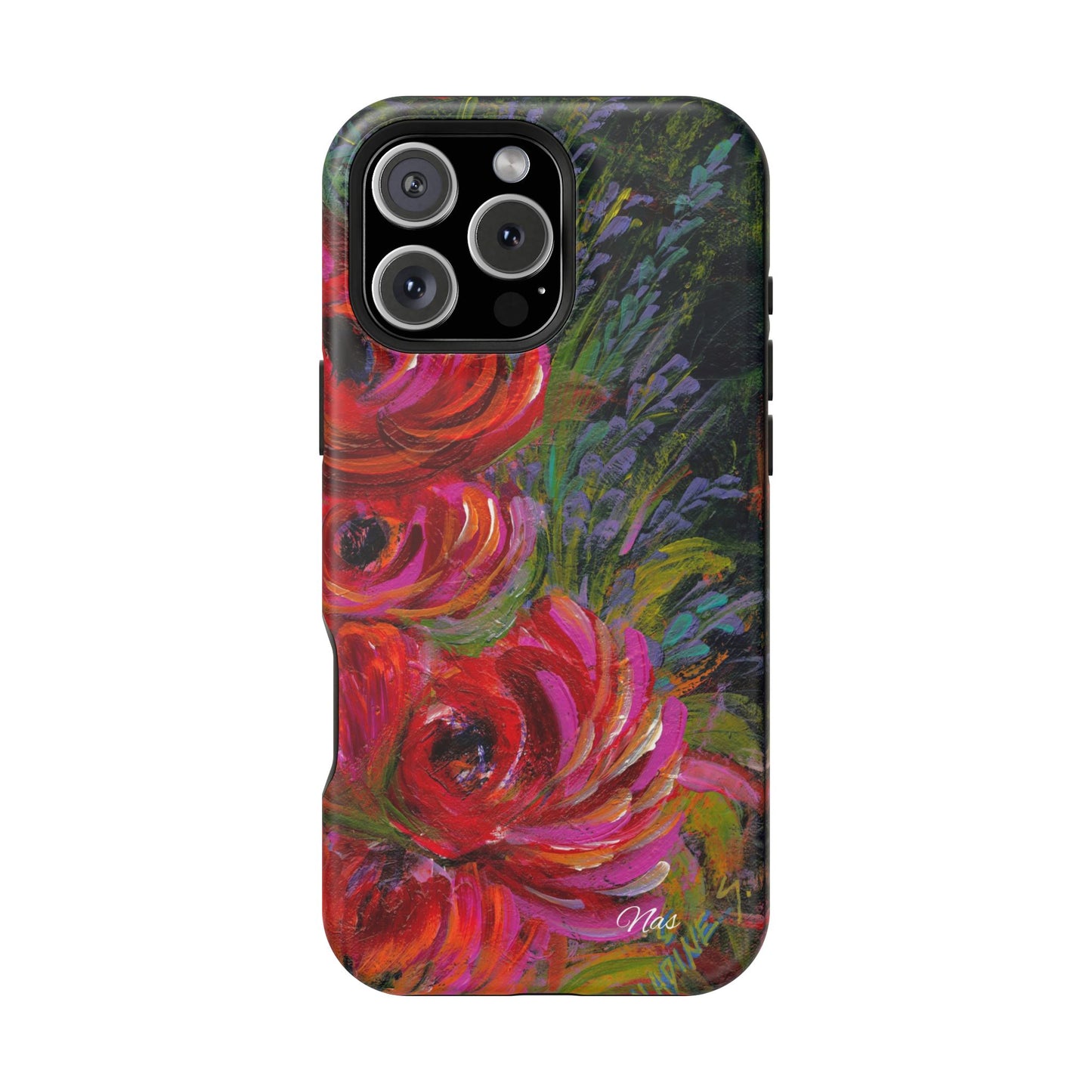 Peonies Phone Case -Original Art Design By Nadine A.S. , Gift for Her, Spring Accessory, Floral Lover, Mother's Day