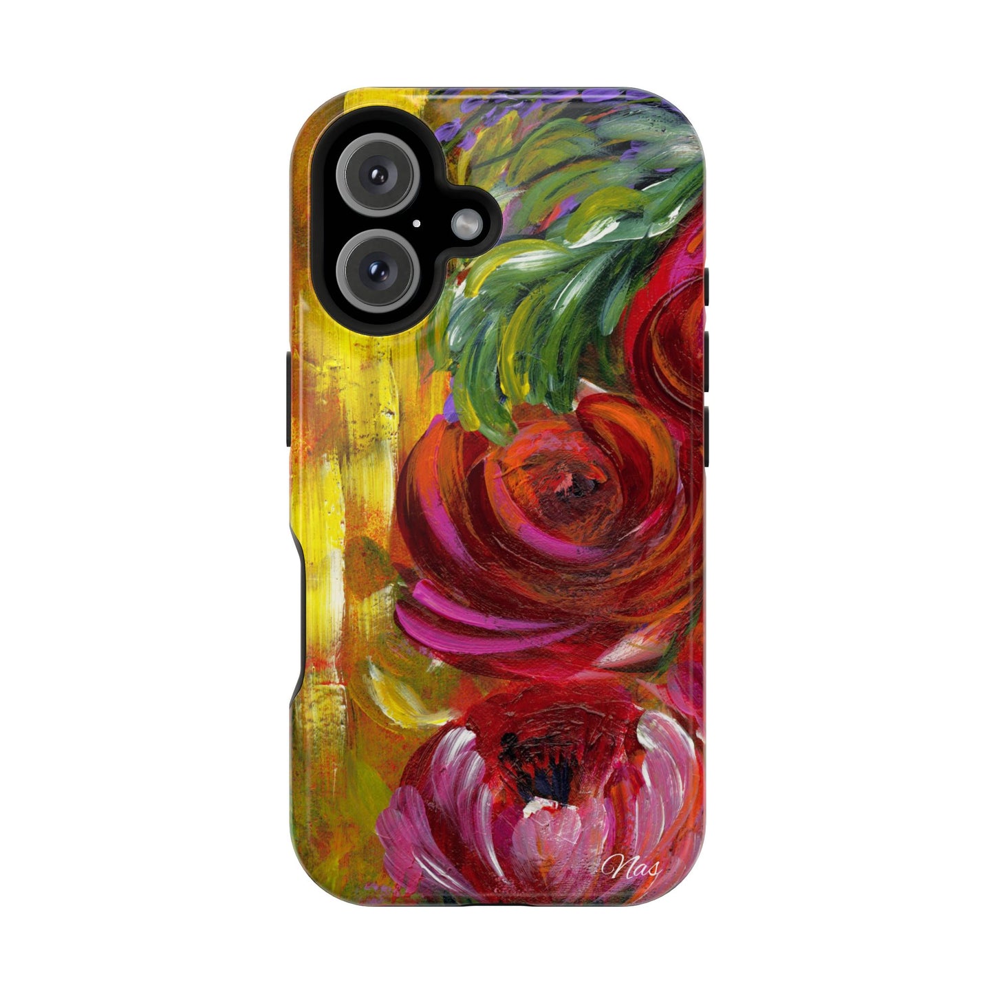 Peonies Phone Case -Original Art Design By Nadine A.S. , Gift for Her, Spring Accessory, Floral Lover, Mother's Day