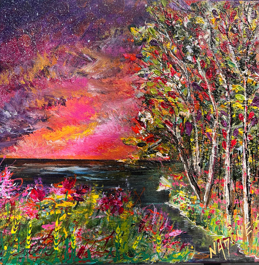 Fresh Love – Original Acrylic Painting (10x10”)