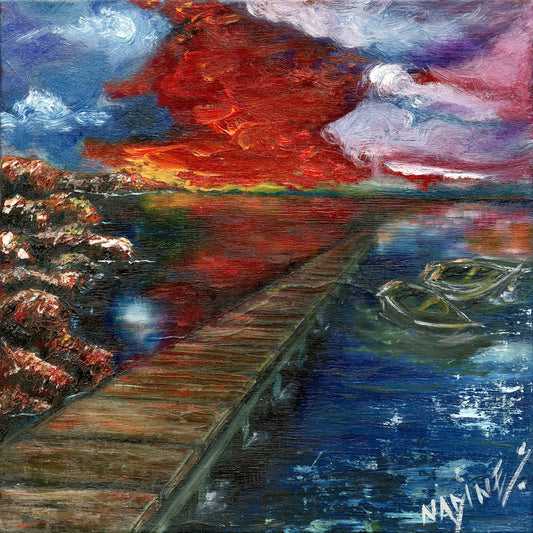 I wish I never met you – Original Oil Painting (12'*12')